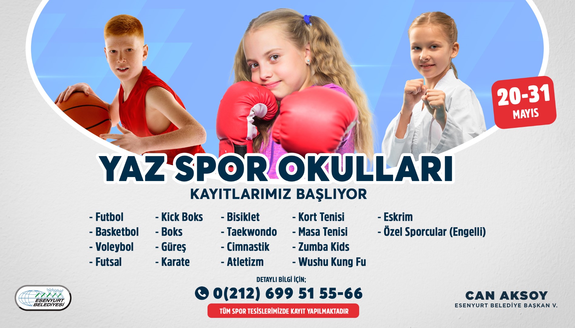 Yaz Spor Okulları Kayıtlarımız Başlıyor