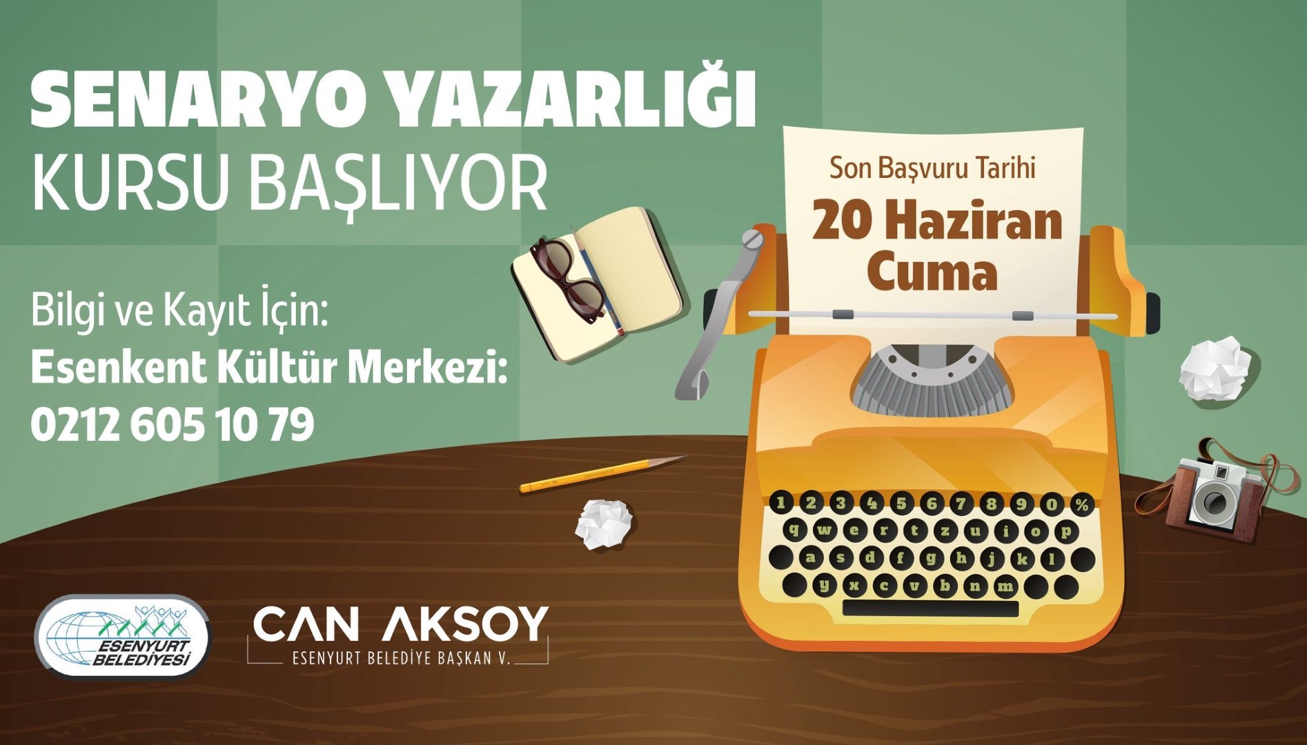 Senaryo Yazarlığı Kursu Başlıyor