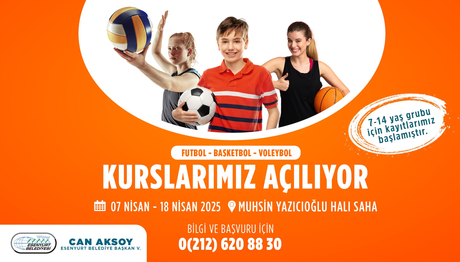 Futbol, Basketbol, Voleybol Kayıtlarımız