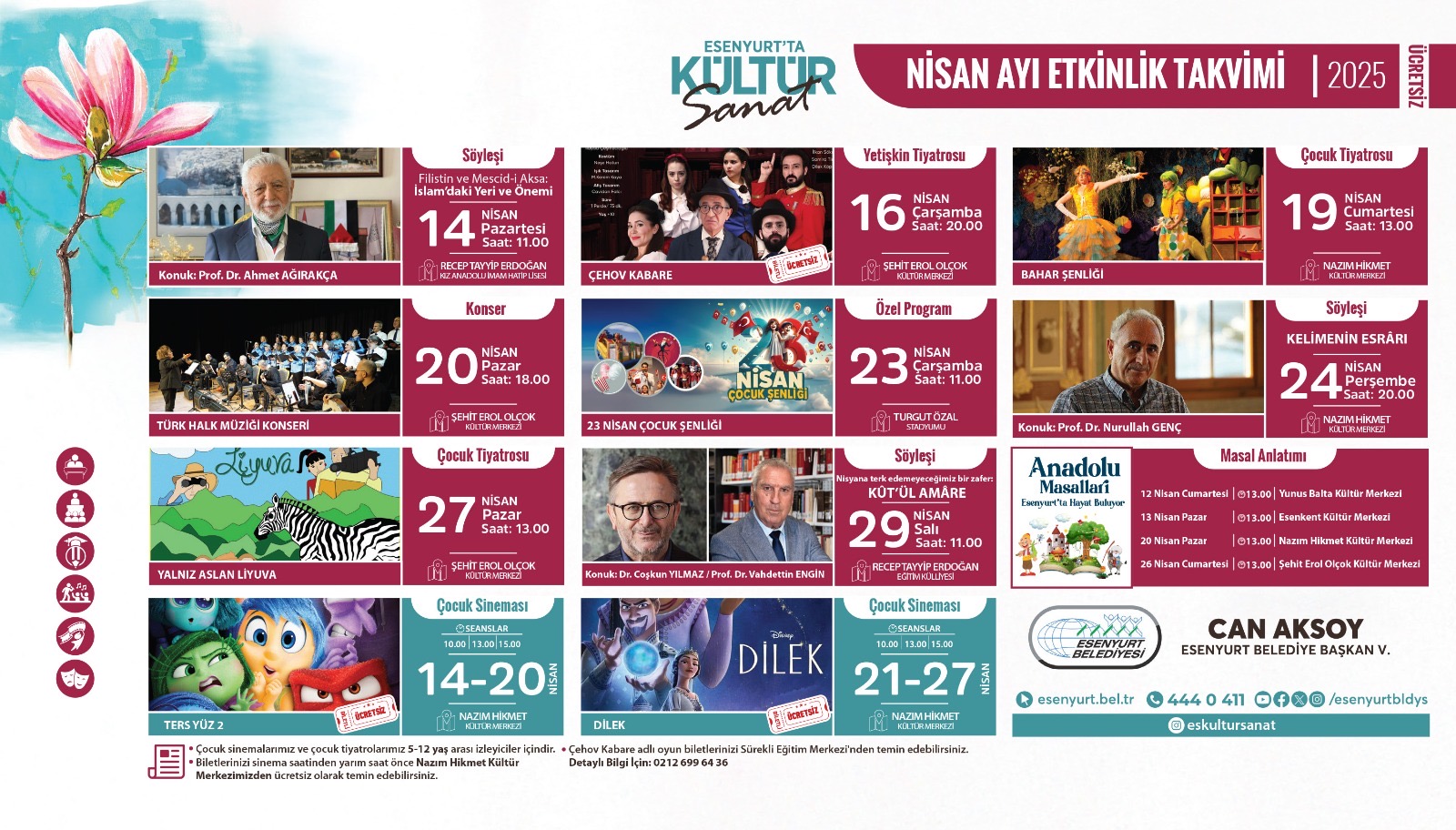 Nisan Ayı Etkinlik Takvimi