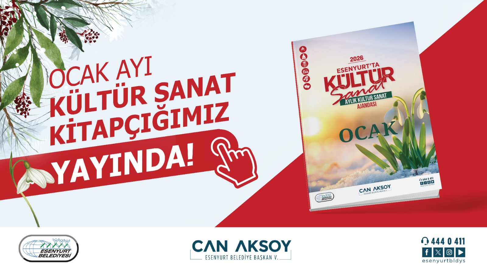 Ocak Ayı Kültür Sanat Kitapçığımız Yayında!