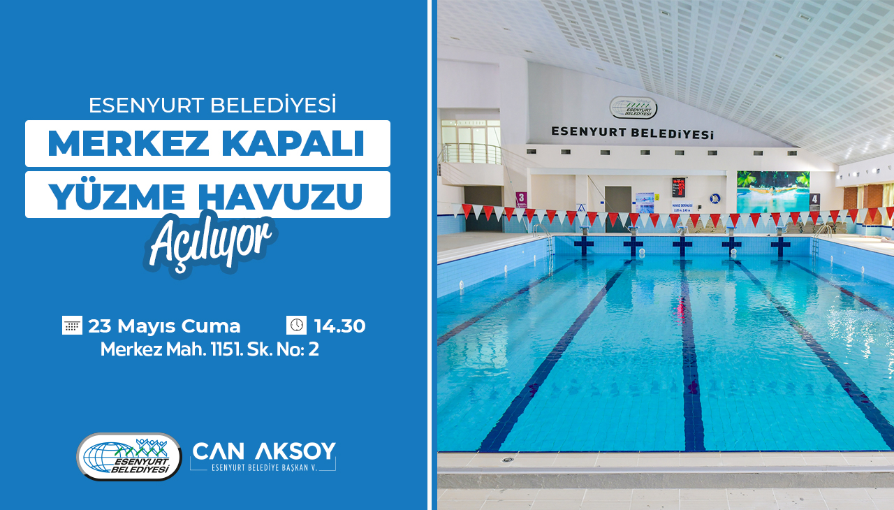 Esenyurt Belediyesi Merkez Kapalı Yüzme Havuzu Açılıyor