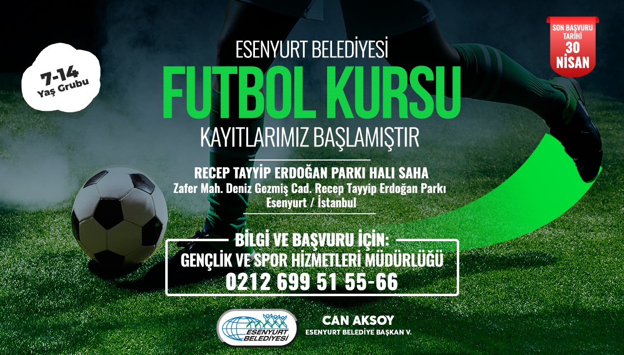 Futbol Kursu Kayıtlarımız Başlamıştır