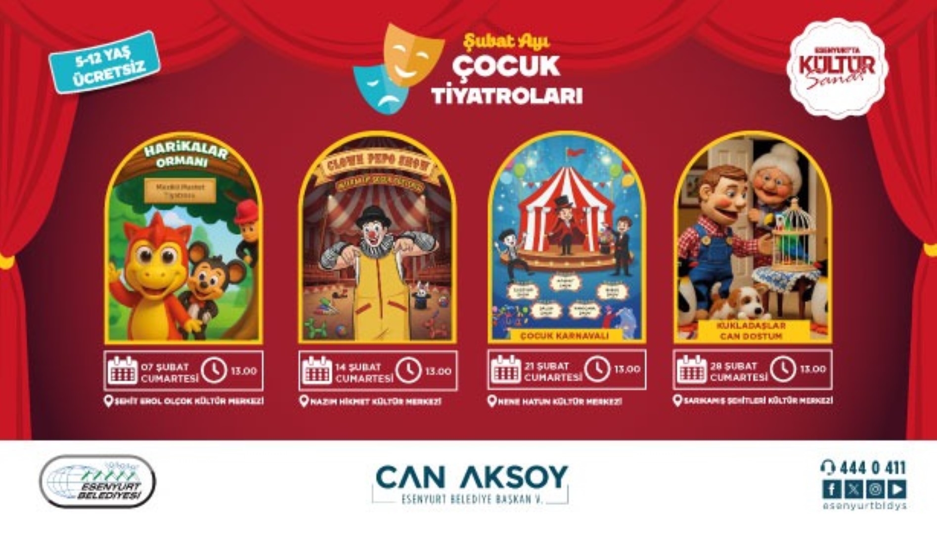 Şubat Ayı Çocuk Tiyatroları